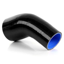 Universal Black 51mm-63mm 45 Degree Hose Turbo Silicone Elbows Coupler Pipe Tube