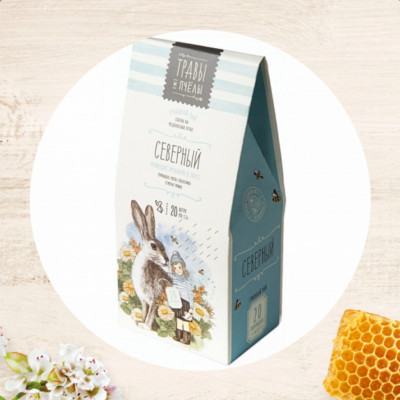 Травы и Пчелы ''Северный''  Herbal Tea North Нips 20 pyramids
