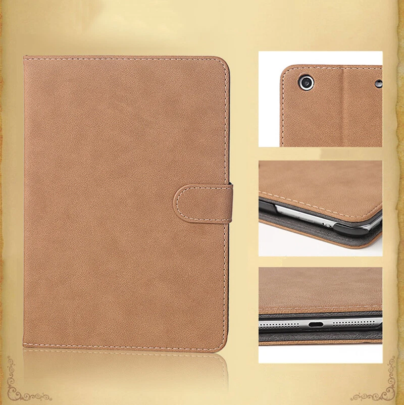 Retro Leather Slim Case Smart Cover For iPad 4 5 6 7 8 9 Air Pro Mini Flip Stand - Image 4 of 4