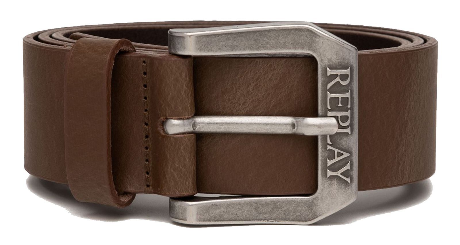 REPLAY belt Belt W100 DK Brown Wood