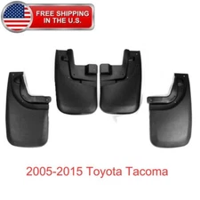 Front Rear Mud Flaps Mud Splash Guards For 05-15 Toyota Tacoma w/ Fender Flares