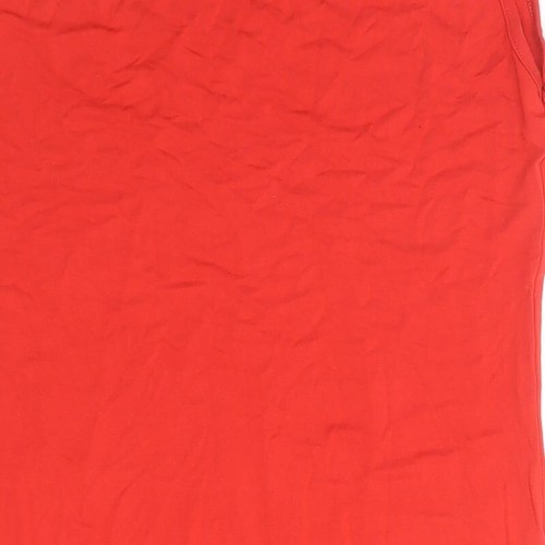 Topshop Womens Red Viscose Blend Bodycon Size 10 Boat Neck - Picture 10 of 10