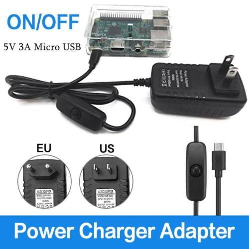 5V 3A Micro USB AC Adapter DC Wall Power Supply Charger Cord for Raspberry Pi 3 - Picture 2 of 8