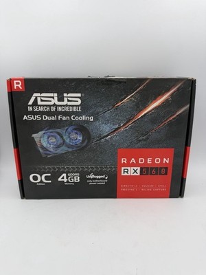 ASUS Radeon RX 560 4GB OC Dual Fan Graphics Card RX560-O4G-EVO w/ Box