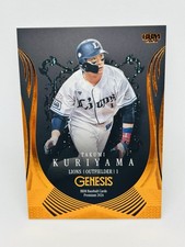 Takumi Kuriyama 2024 BBM Genesis Baseball Orange Foil Parallel /50 Seibu Lions