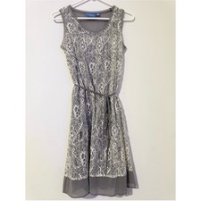 Simply Vera Vera Wang Floral Lace Sleeveless Dress w/ Waist Tie