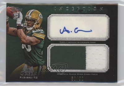 2011 Topps Inception Rookie /50 Alex Green #AJP-AGR RPA Jumbo Patch Auto RC 0s3