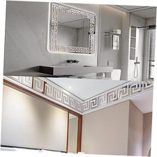 100Pcs Mirror Stickers Wall Removable Waterproof Peel and Stick 100pcs Silver