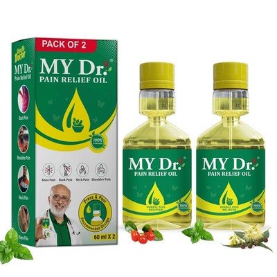 My Dr Pain Relief Ayurvedic Oil Joint & Muscle Pain 60ml x 2 Fast Relief