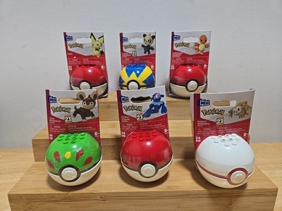 MEGA Bloks Pokémon Poke Ball Pokeball Building Toy Kit Lot of 6 New Sealed 