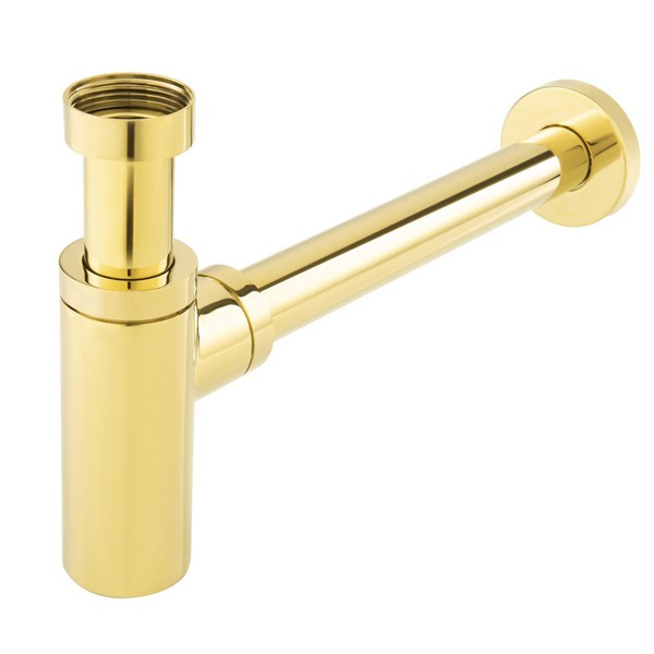 Siphon Waschbecken Gold Waschtisch Ablauf Geruchsverschluss - Massive AusfüHrung-image