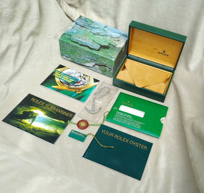 Rolex Sea-Dweller Submariner Watch Box Booklet Set 2000 Anchor Tags Papers Ma2