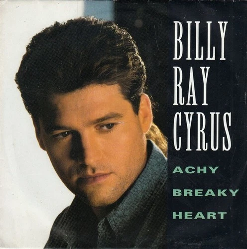 Billy Ray Cyrus – Achy Breaky Heart - 7" Vinyl 1992 MER373 - ABEL EX/EX