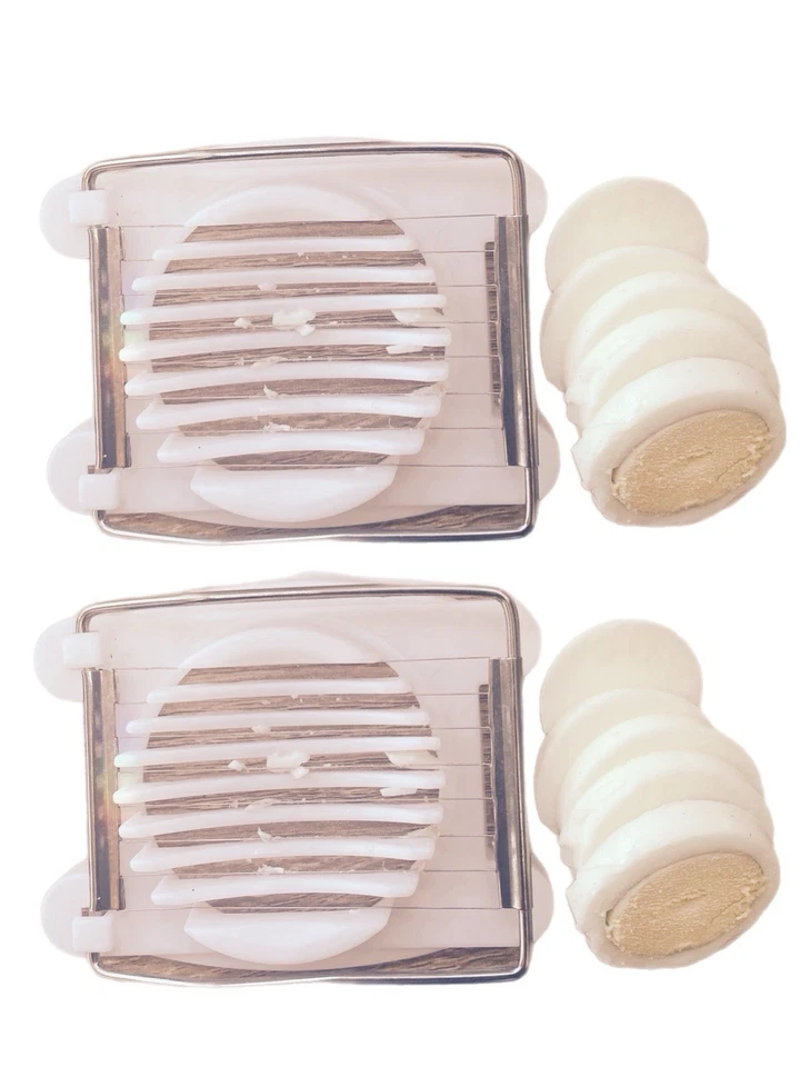 Cortador de huevos cortador de alambre de acero inoxidable | Herramienta de cocina para cortar huevos hervidos Foto 3 de 3