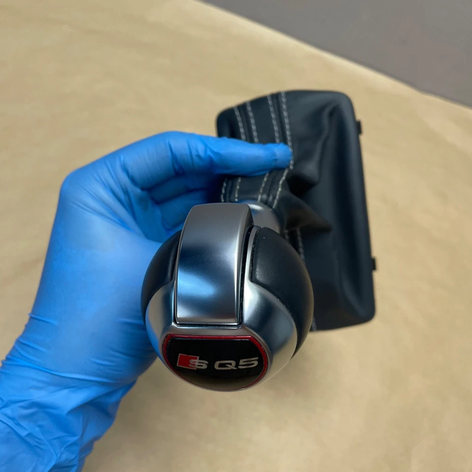 2013-2017 AUDI Q5 SQ5 AUTOMATIC TRANSMISSION GEAR SHIFTER KNOB W/ BOOT OEM - Image 3 of 4