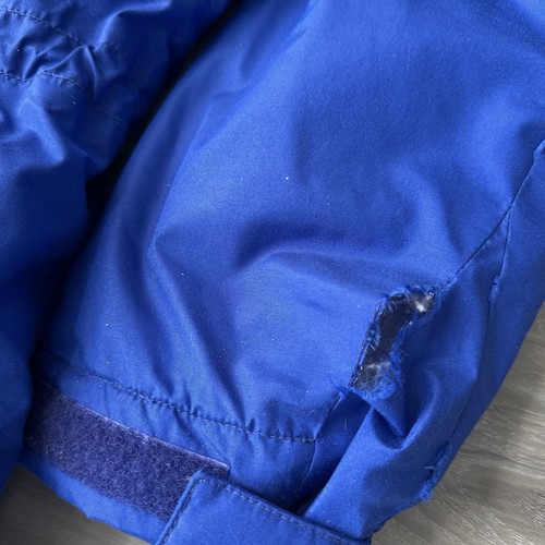 Vintage Sierra Designs Mens Down Parka Jacket Blue Hooded Coat Size Large *Read* - Picture 16 of 16