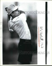 1990 Press Photo Churchill Golfer Anthony Rodriguez at Region Five Tournament