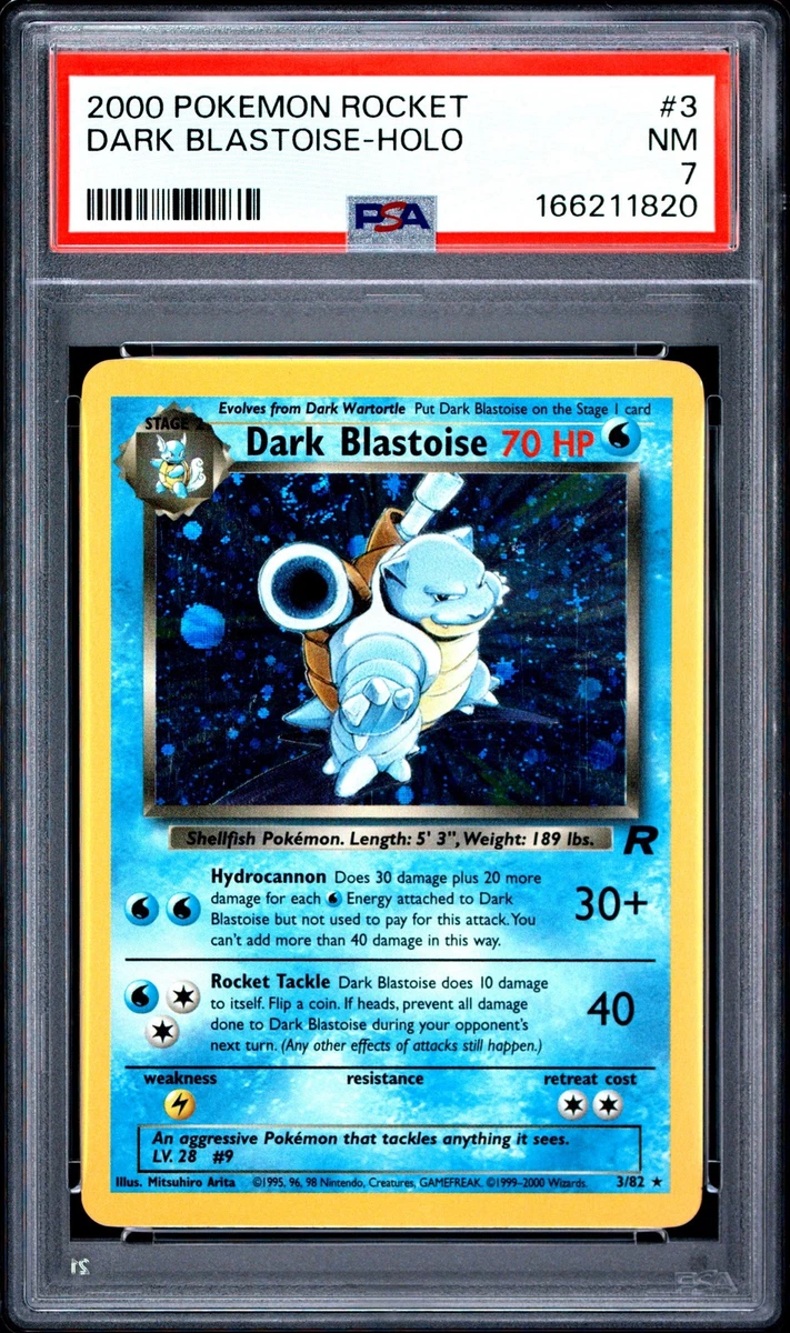 Darkness Blastoise Pokémon TCG Professional Sports Authenticator