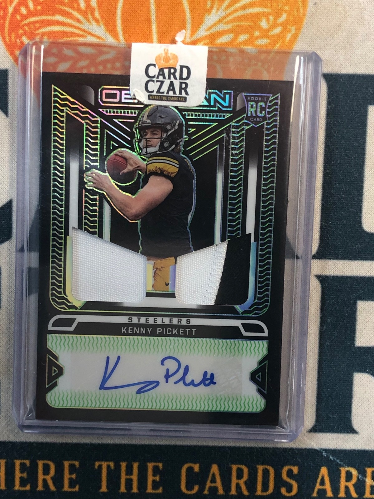 2022 Panini Obsidian KENNY PICKETT Green RC Auto /50 BO