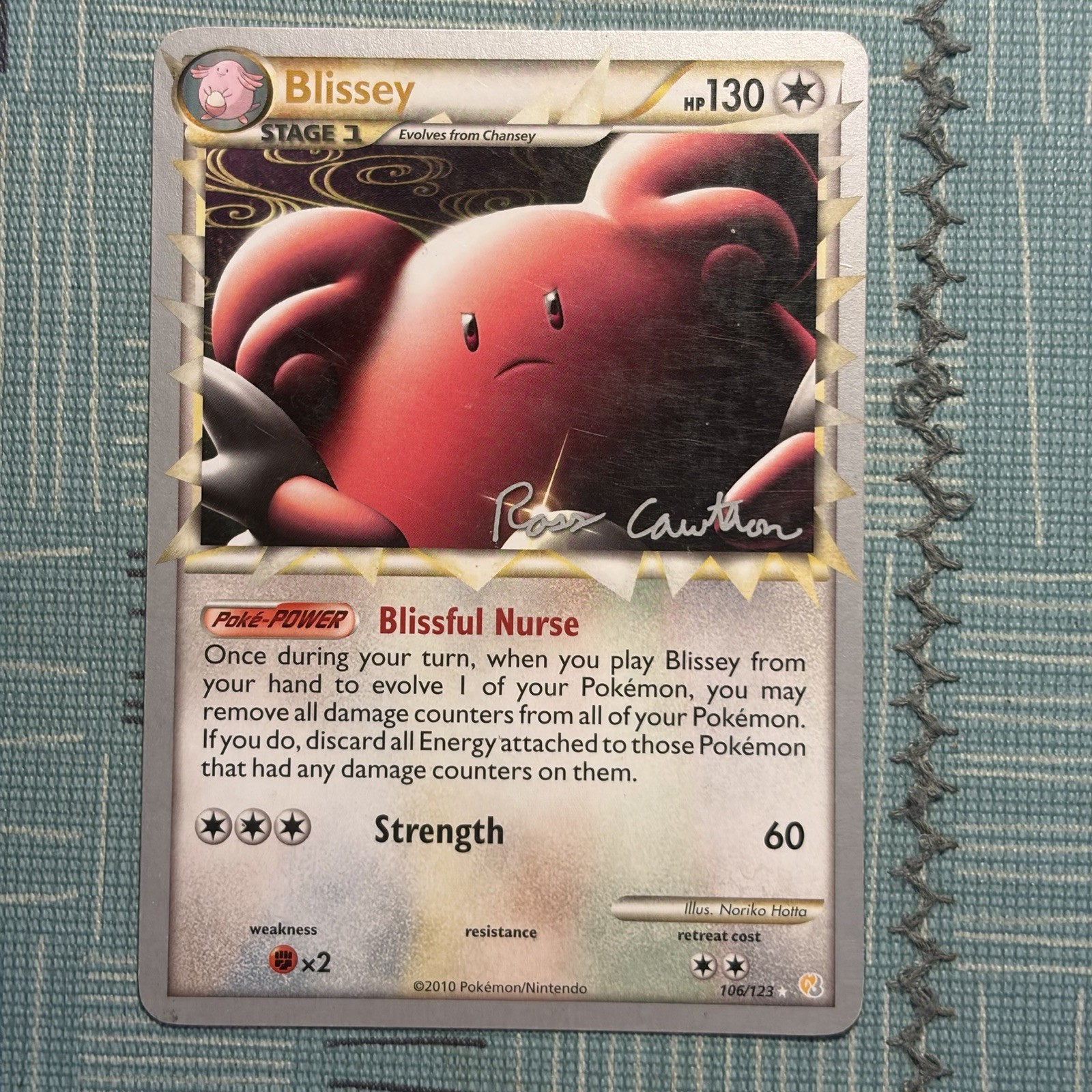 Blissey (Ross Cawthon) 106/123 Ultra Rare World Championship Decks Pokemon LP