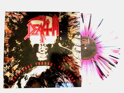 DEATH INDIVIDUAL THOUGHT PATTERNS LP SPLATTER VINYL SILVER FOIL COVER
