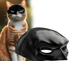  3-D Printed Batman Mask For Cats SM 