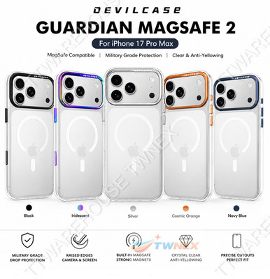 NEW DEVILCASE Guardian MagSafe 2 Magnetic Clear Case For iPhone 17 Pro Max