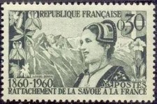 France Yvert No 1246 ** Savoie 1960