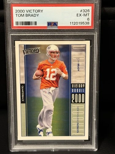 2000 Upper Deck Victory #326 Tom Brady RC PSA 6 - Patriots