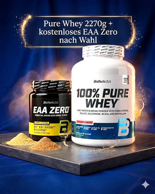 (30,79 /kg) BioTech USA 100% Pure Whey Protein 2270g+Bonus Biotech EAA Zero350g