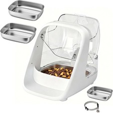 Microchip Automatic Cat Feeder for Multi-Cat Homes 2 Extra Stainless Steel Bowls