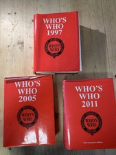 3 x Volumes of Who's Who 1997, 2005 and 2011