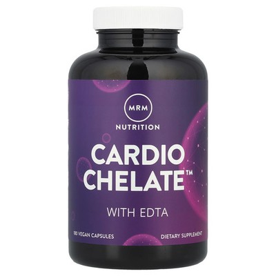 MRM Cardio Chelate with EDTA 180 Vegetarian Capsules Gluten-Free, GMP Quality