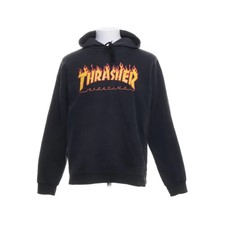 Thrasher, Kapuzenpullover, Größe: M, Schwarz, Print, Sweat #BSN