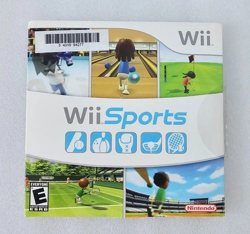 Wii Sports (Nintendo Wii, 2006) Cardboard Sleeve 100% Complete Game Tested