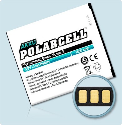 PolarCell Akku für Samsung Galaxy Xcover 2 GT-S7710 EB485159LU EB485159LA Accu