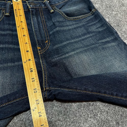 NEW Levis 569 Jeans Shorts Mens 31 Blue Denim Cotton High Rise Five Pockets - Picture 5 of 13