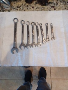 Lot Of 8 Vintage Kmart  WRENCHES  Taiwan. Metric 
