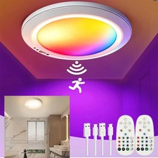 Battery Operated Ceiling Light Rechargeable Motion Sensor Light Indoor Wireless