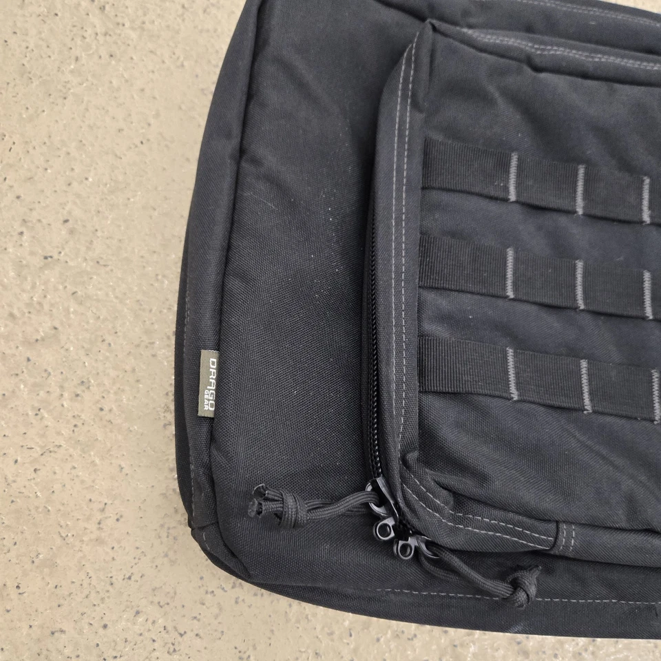 Estuche para rifle táctico Drago Gear doble bolsa pistola alcance acolchado negro Foto 3 de 4
