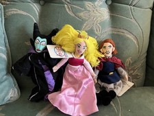 Disney beanie bags Lot of 3 Disney Store Sleeping Beauty Plush Toys