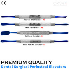 OROAX  Periosteal Elevator Molt 9  Allen Molt  Howard 24G  Blue Titanium Tip