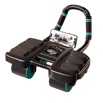 New Automatic Rebound Ab Roller Wheel with Elbow Support & 4-W... Fast Ship