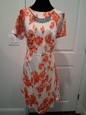 Ladies Dress Covington Woman Size 14W Career Church Wear With Neckless NWT