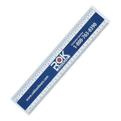 Rok Hardware Measuring Plastic Flexi 6'' Easy Read English Metric 150 MM RULER