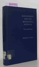 Management and the Behavioral Sciences. Text and Readings. Waida, Maneck, S.: