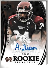 2010 Upper Deck Exquisite Auto /65 Anthony Dixon Texas A&M Aggies #133