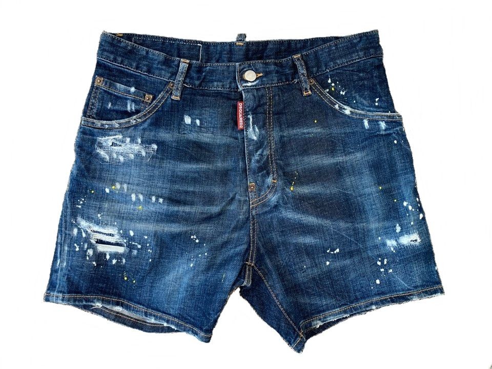 Dsquared2 White Paint Spot Denim Shorts 46 71106889 | eBay