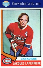 1974-75 Topps Montreal Canadiens #202 Jacques Laperriere