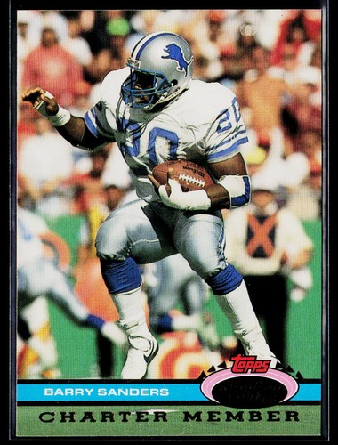 Barry Sanders — 1991 Stadium Club Charter Member football card